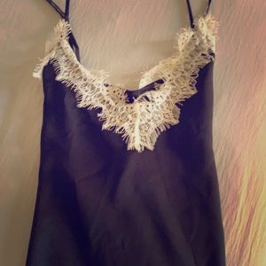 Silk black cami